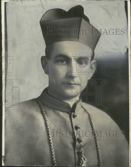 1940 Press Photo United States' Youngest Bishop, Cardinal Stritch- Historic Images