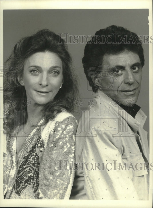 1985 Press Photo Judy Collins and Frankie Valli on "Yearbook: Class of 1967"- Historic Images