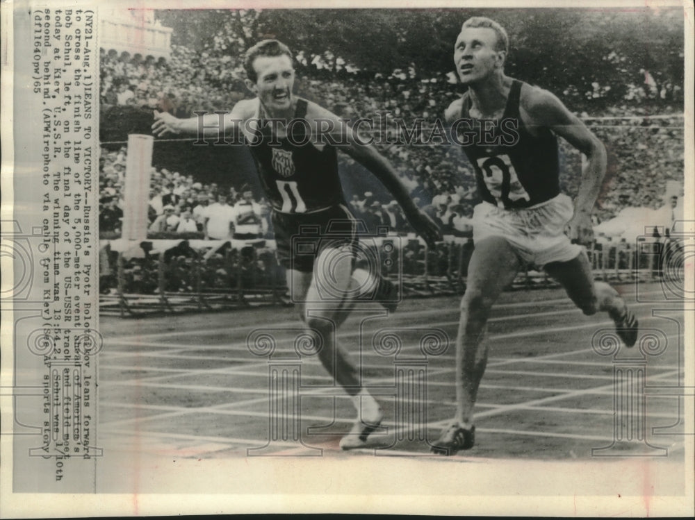 1965 Press Photo Russia&#39;s Pyotr Bolotnikov beats American Bob Schul in Kiev- Historic Images