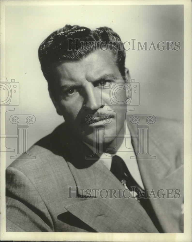 1953 Press Photo Robert Preston headshot for &quot;The Quiet Village&quot; - mjx53362- Historic Images