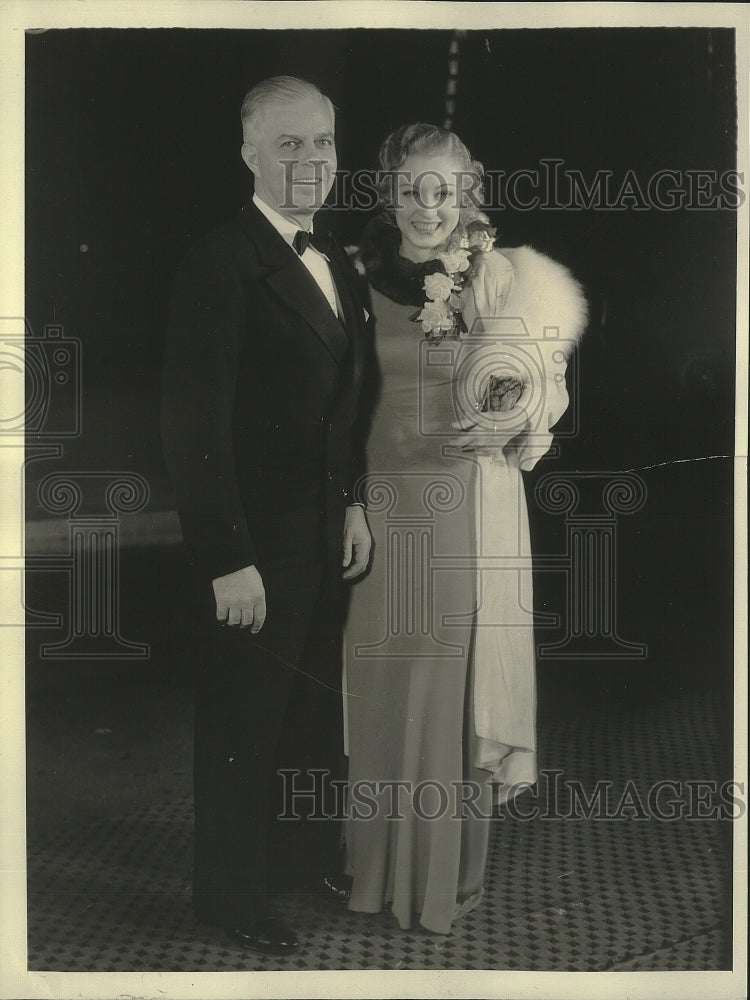 1933 Press Photo Hoot Gibson and June Gale at the Ambassador Hotel Los Angeles- Historic Images