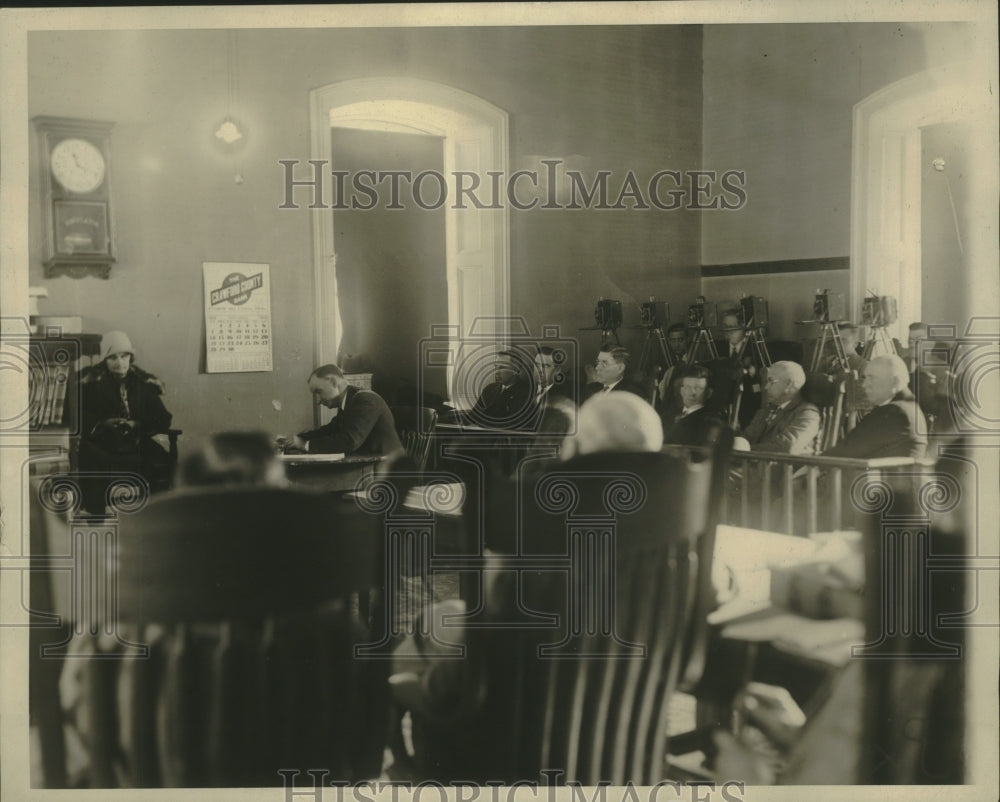 1926 Press Photo Courtroom scene for trial of Erdman Olson of Wisconsin- Historic Images