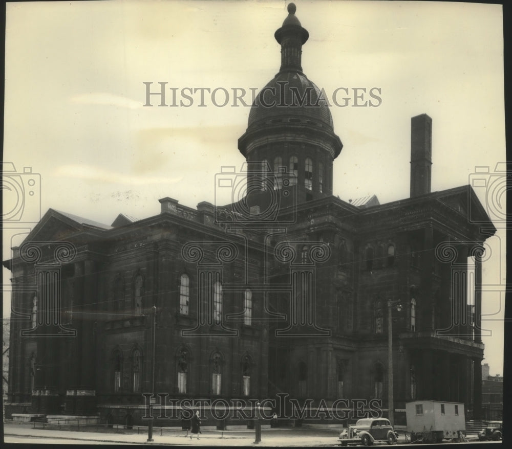 1939 Press Photo Milwaukee Courthouse, Milwaukee, Wisconsin - mjx54867- Historic Images