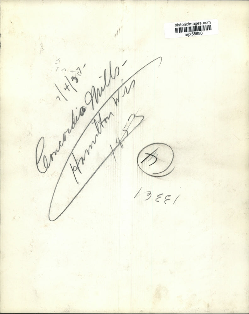 1937 Press Photo Concordia Mills Building, Hamilton, Wisconsin - mjx55688