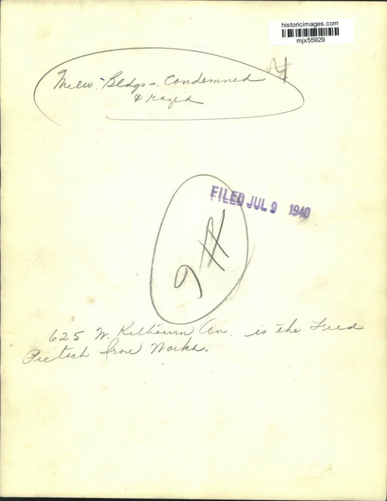 1940 Press Photo Fred Pietsch Iron Works building 625 W. Kilbourn Ave. Milwaukee