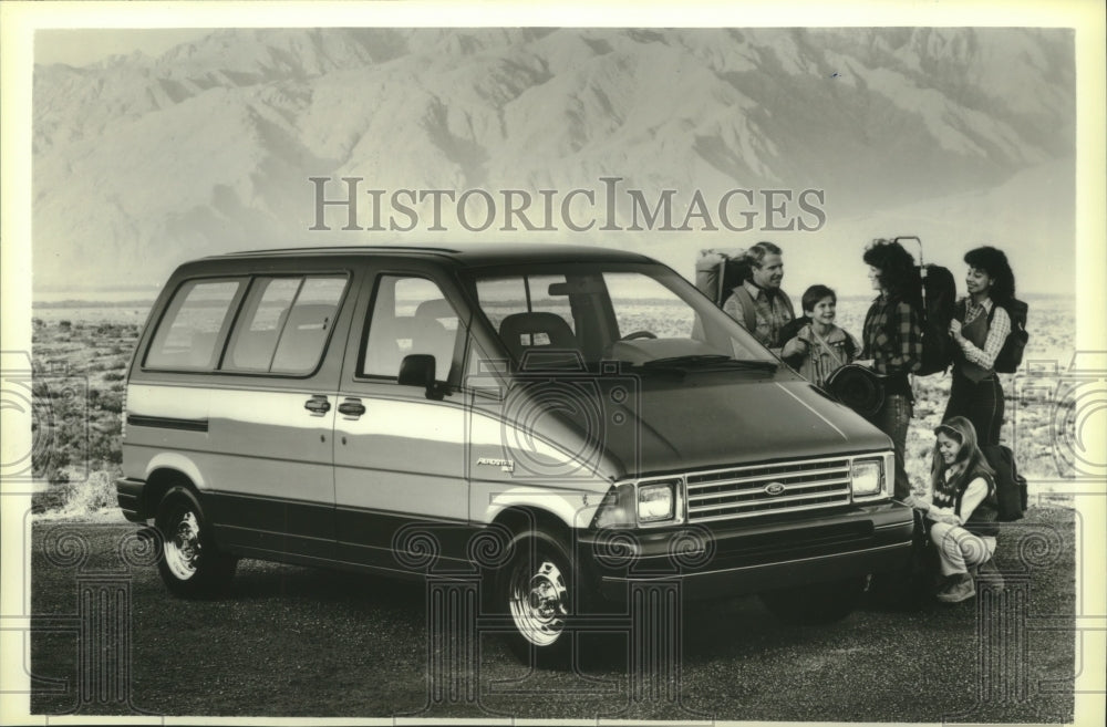 1985 Press Photo 1986 Ford Aerostar minivan. - mjx56281