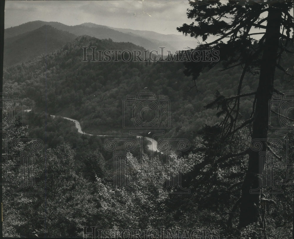 1949 Press Photo Great Smokey Mountain State Park, Aerial view - mjx56931- Historic Images