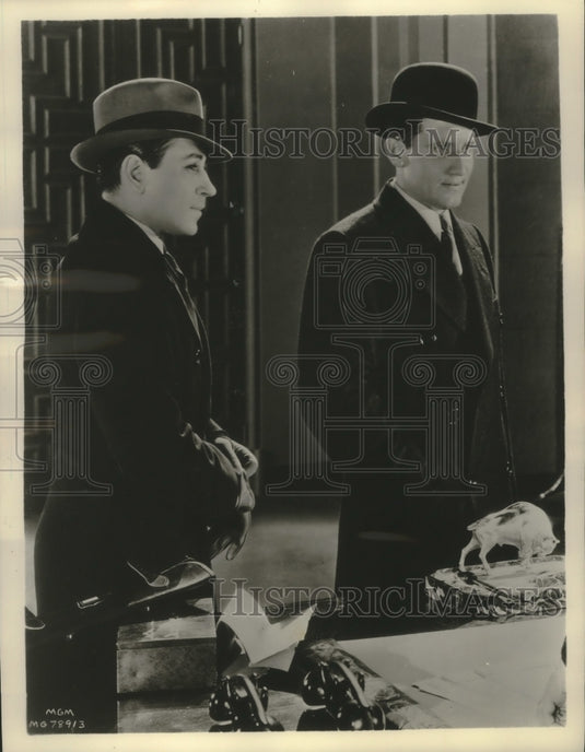 1950 Press Photo Spencer Tracy and George Raft from "The Last Mile" - mjx57884- Historic Images