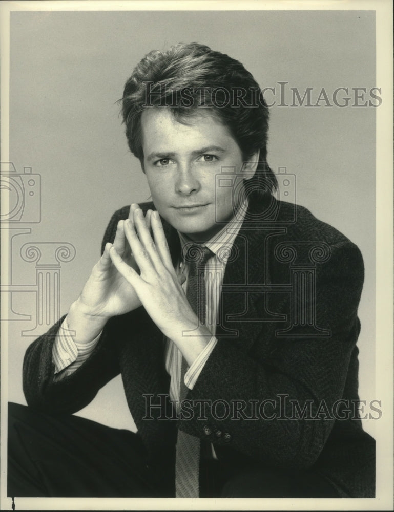 1987 Press Photo Michael J. Fox stars in &quot;Family Ties&quot; on NBC - mjx57894- Historic Images