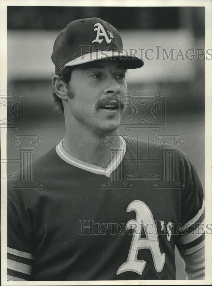 1976 Press Photo Gene Tenace, Oakland A's first Baseman at all-star-game.- Historic Images