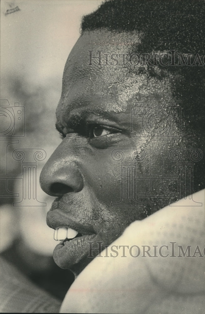 1974 Press Photo John Brockington, running back with the Green Bay Packers.- Historic Images