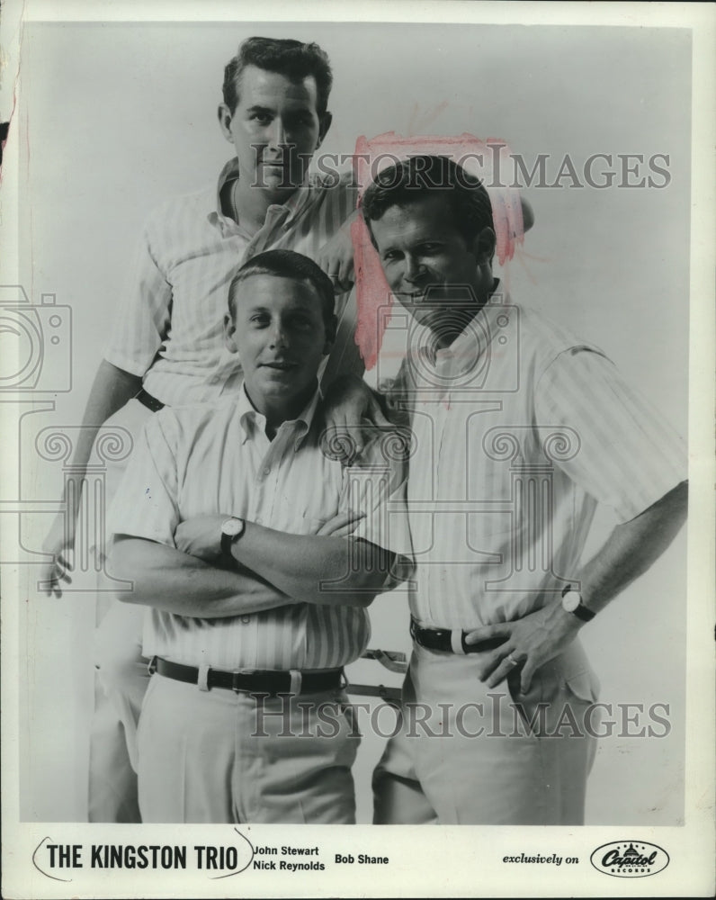 1969 Press Photo Bob Shane, John Stewart, and Nick Reynolds of The Kingston Trio- Historic Images