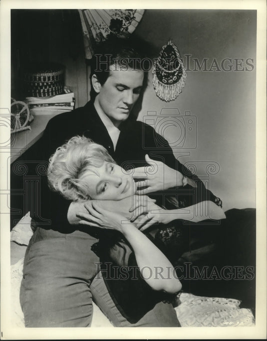 1964 Press Photo Mai Zetterling and Pat Boone - mjx59650- Historic Images