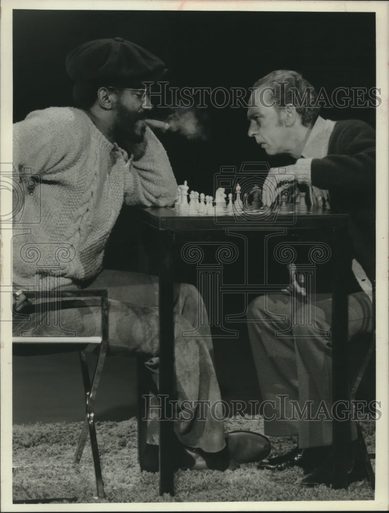 1971 Press Photo Bill Cosby and Don Knotts on &quot;The Don Knotts Show&quot; - mjx59766- Historic Images