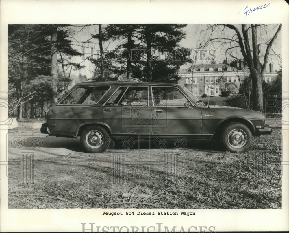 1979 Press Photo Peugeot's 504 diesel station wagon - mjx60003- Historic Images