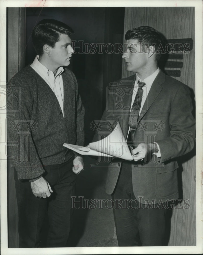 1966 Press Photo David &amp; Rick Nelson in &quot;The Adventures of Ozzie and Harriet&quot;- Historic Images