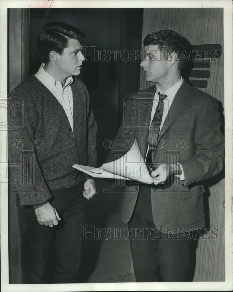 1966 Press Photo David & Rick Nelson in "The Adventures of Ozzie and Harriet"- Historic Images