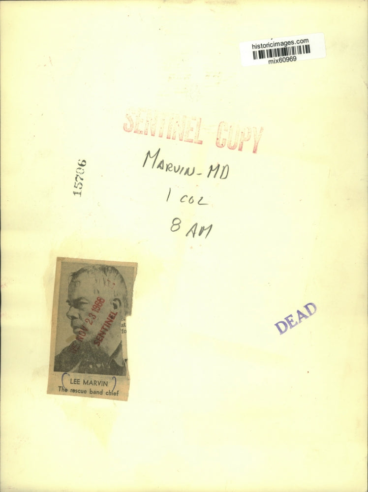 1966 Press Photo Lee Marvin stars in "The Professionals" - mjx60969