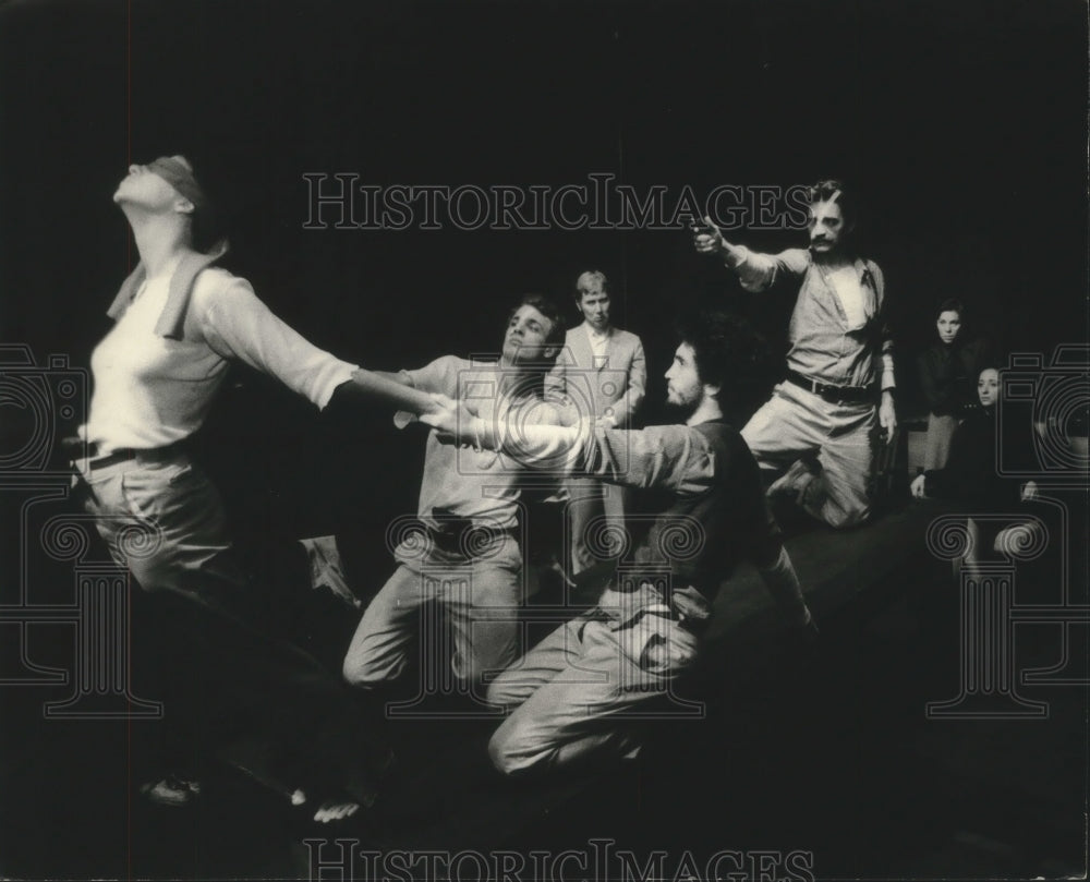 1975 Press Photo Scene from the play &quot;The Measures Taken&quot; - mjx61639- Historic Images