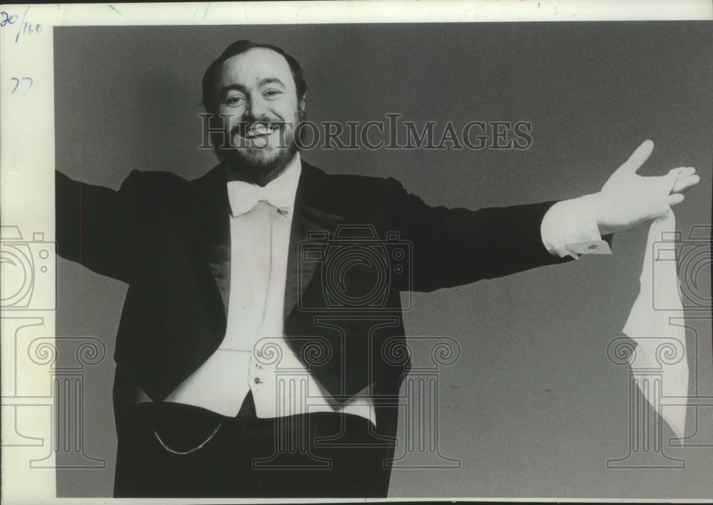 1978 Press Photo Tenor Luciano Pavarotti: big voice doesn&#39;t need big body- Historic Images