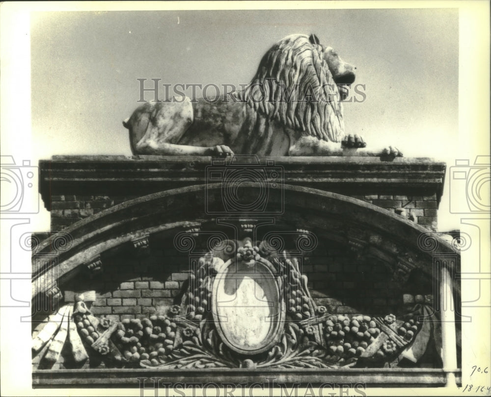 1979 Press Photo British Lion Guards Burma&#39;s Central Court Of Justice- Historic Images