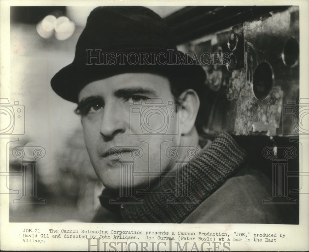 1970 Press Photo Actor Peter Boyle, playing the title role in &quot;Joe&quot; - mjx61758- Historic Images