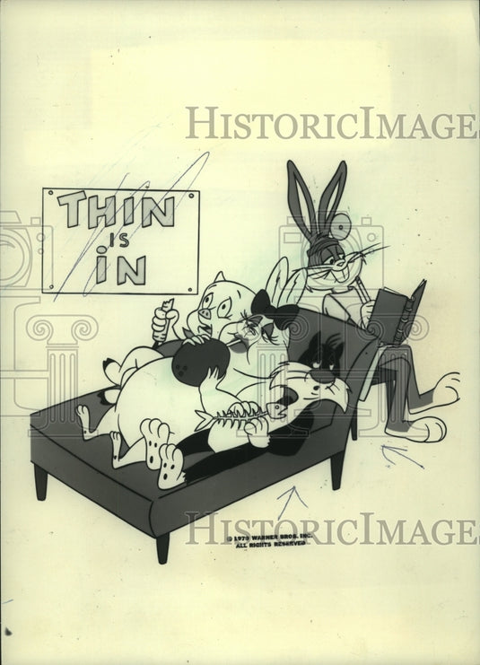 1979 Press Photo Bugs Bunny & others in "The Bugs Bunny Thanksgiving Diet"- Historic Images
