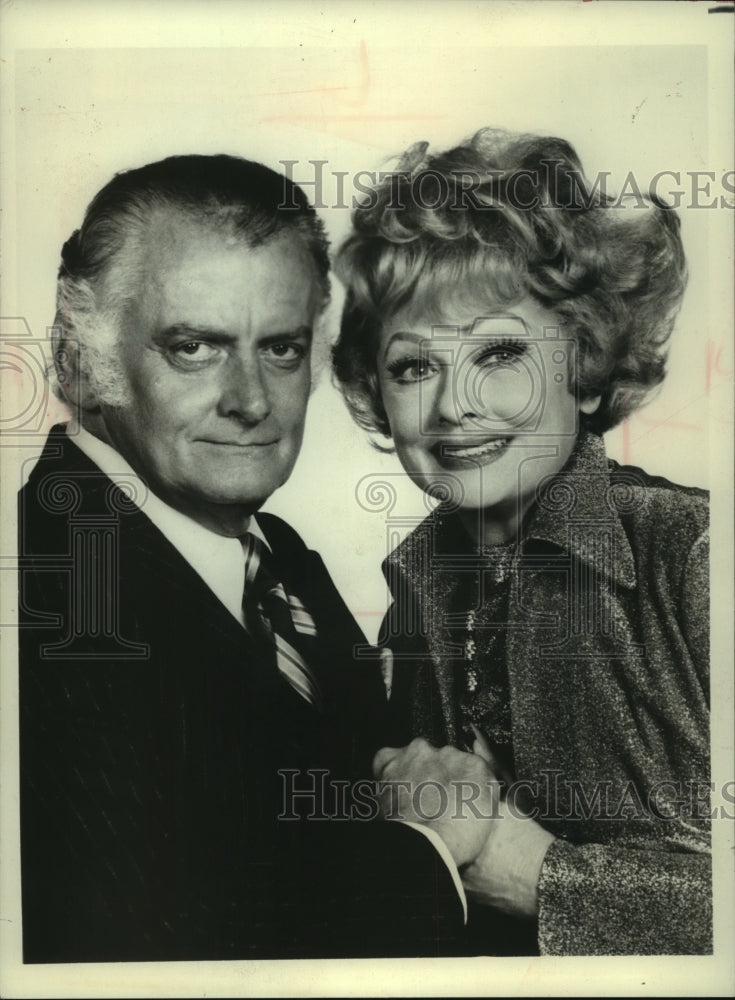 1974 Press Photo Lucille Ball with Art Carney - mjx62088- Historic Images