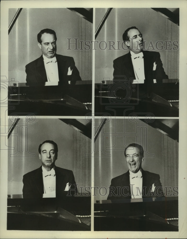 1958 Press Photo Comedian-Pianist Victor Borge - mjx62295- Historic Images