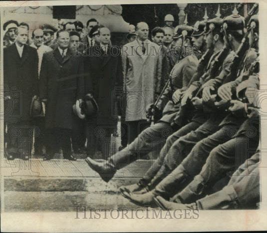 1963 Press Photo President Tito of Yugoslavia visiting Santiago, Chile- Historic Images