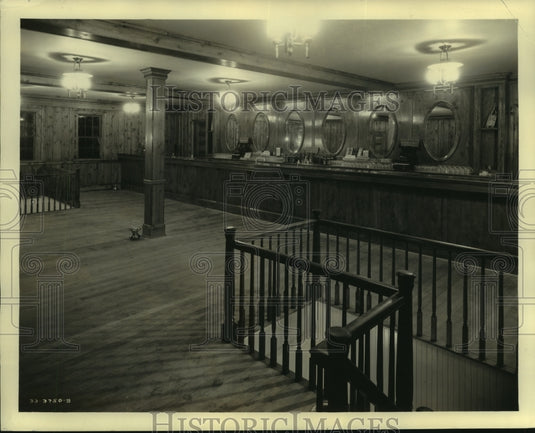 1933 Press Photo Colonial Bar in a showboat - mjx63277- Historic Images