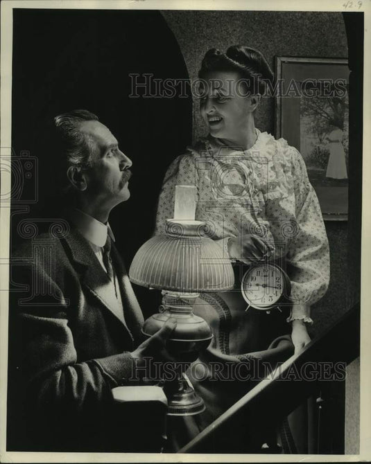 1957 Press Photo Fredric March And Florence Eldridge In "Years Ago" - mjx63475- Historic Images