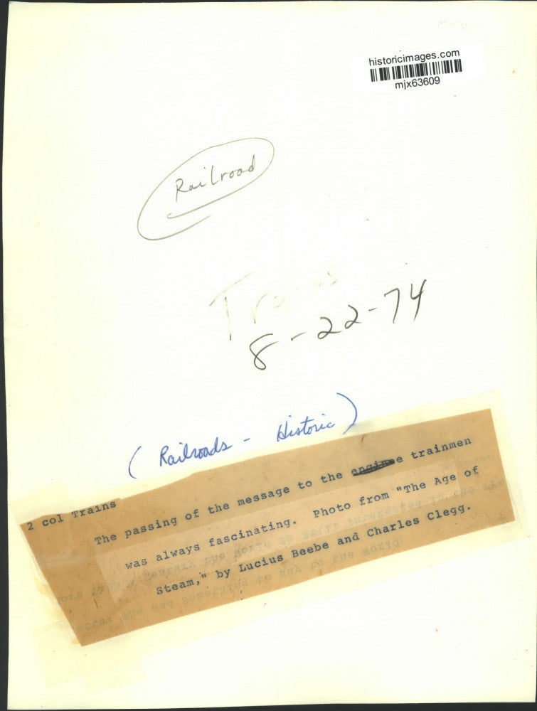 1974 Press Photo Steam Locomotive entering a train station - mjx63609