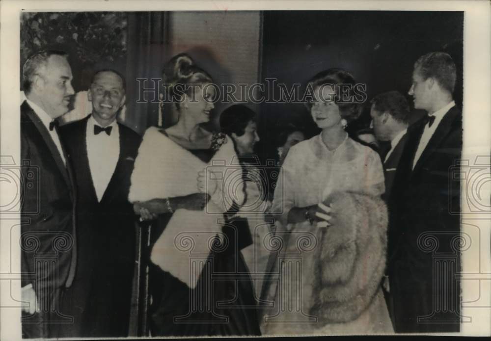 1962 Press Photo Grace of Monaco &amp; Sophie of Spain at benefit in Monte Carlo.- Historic Images