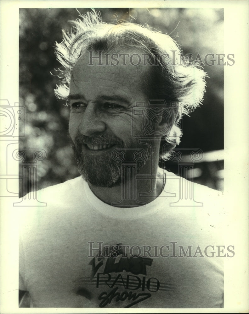 1980 Press Photo Actor/Comedian George Carlin - mjx64853- Historic Images