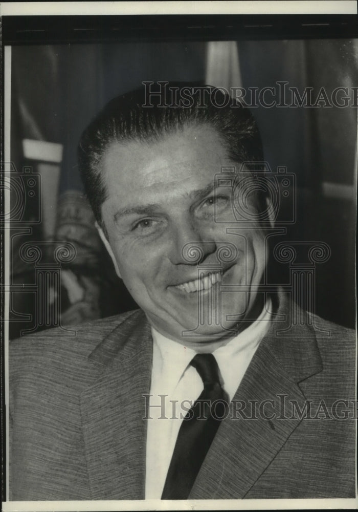 1957 Press Photo James R. Hoffa, Teamster Union Official - mjx65250- Historic Images