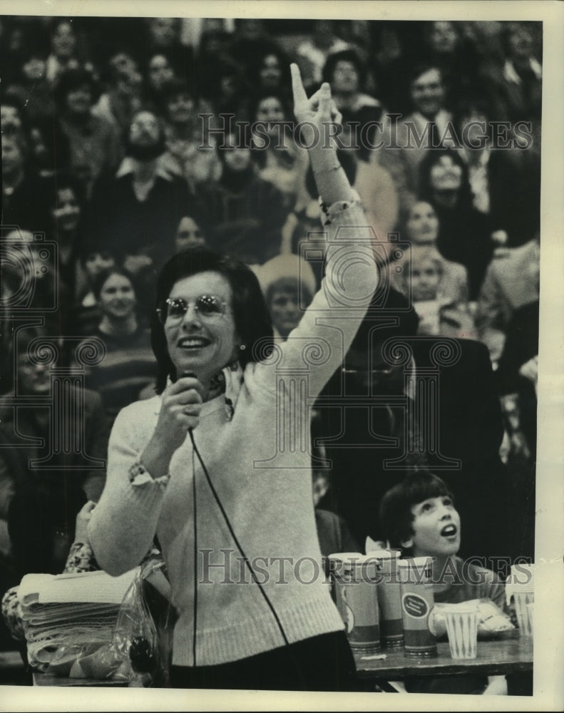 1977 Press Photo Billie Jean King - mjx65387- Historic Images