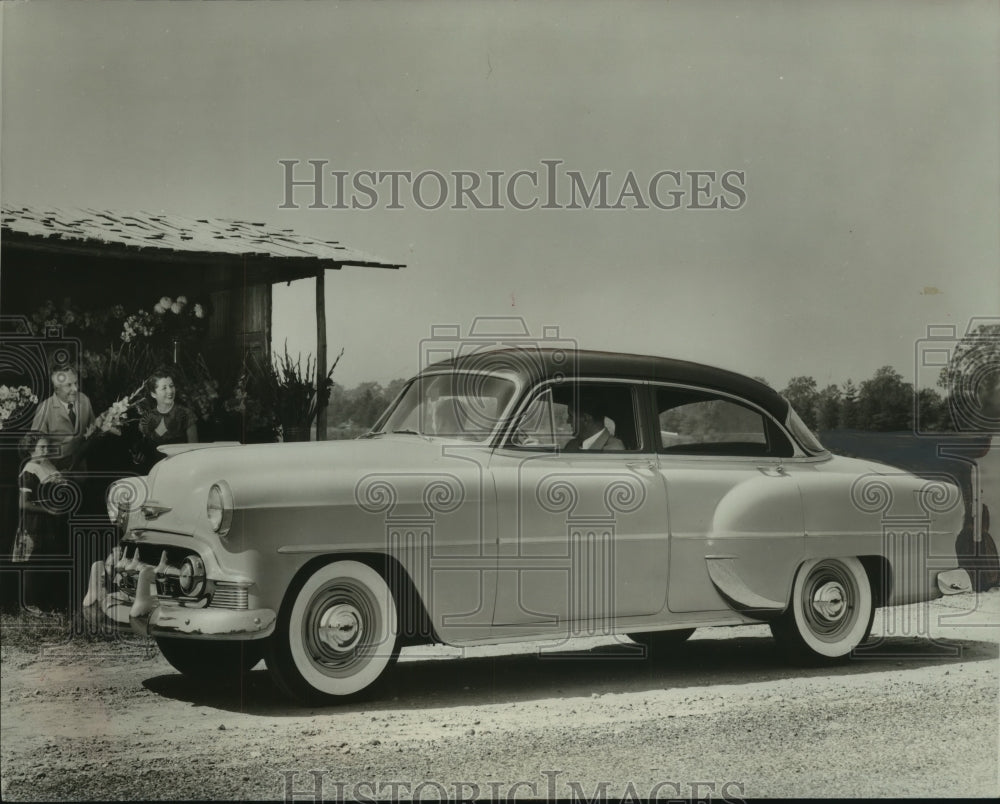 1953 Press Photo This Chevrolet four door sedan is in the &quot;Two-Ten&quot; series- Historic Images