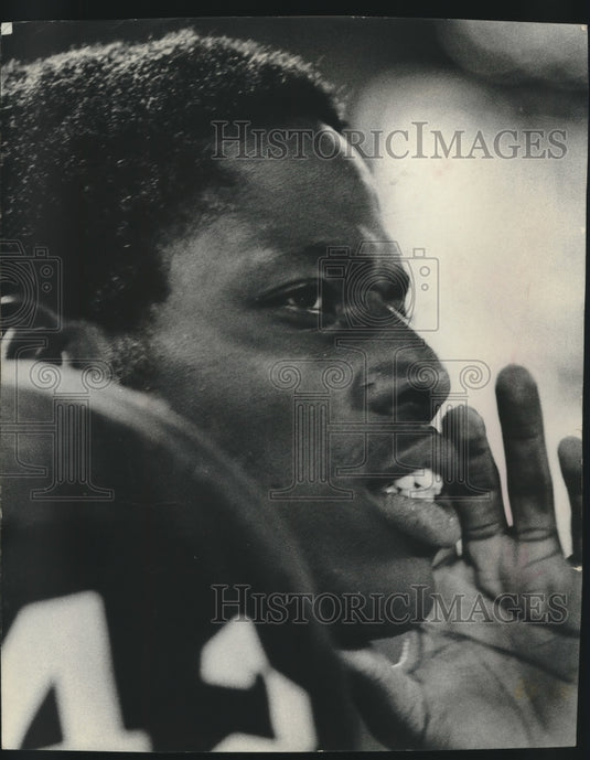 1971 Press Photo Green Bay Packer rookie John Brockington - mjx66455- Historic Images