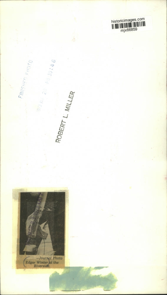 1973 Press Photo Edgar winter at the Riverside. - mjx66859