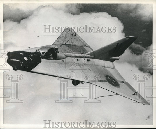 1956 Press Photo SAAB-210 built by Svenska Aeroplan Works of Sweden - mjx67548- Historic Images