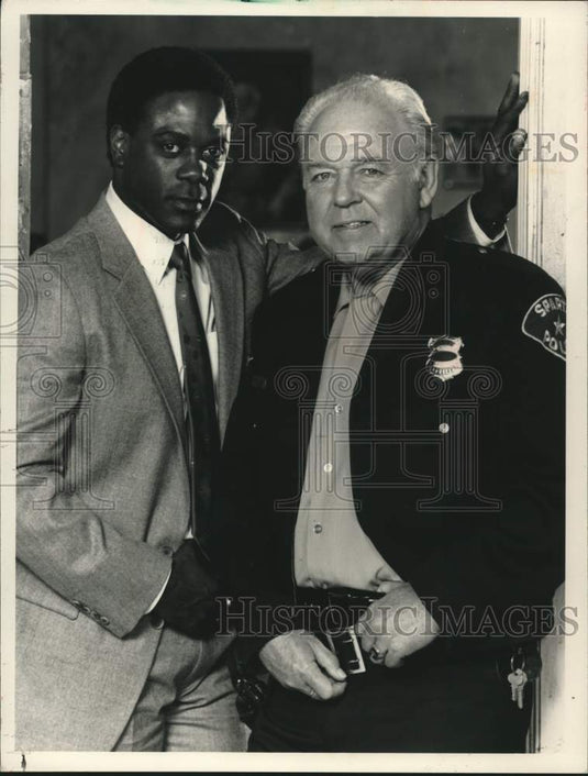 1988 Press Photo Carroll O'Connor, Howard Rollins in "In the Heat of the Night"- Historic Images