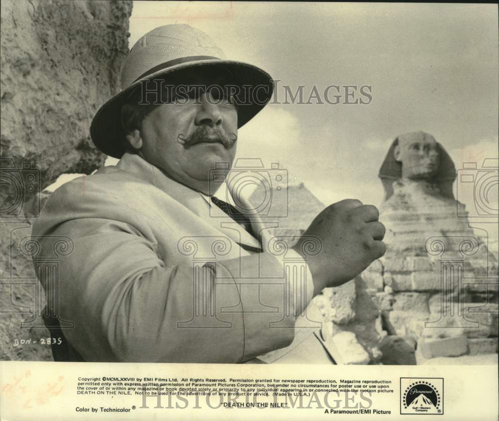 1978 Press Photo Peter Ustinov stars in Agatha Christie&#39;s &quot;Death on the Nile&quot;- Historic Images