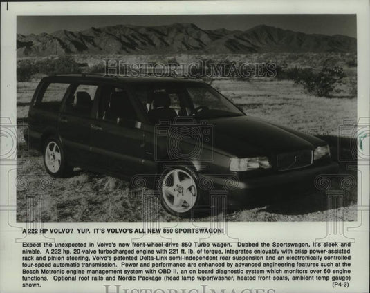 1994 Press Photo Volvo 850 Sportswagon automobile - mjx68620- Historic Images