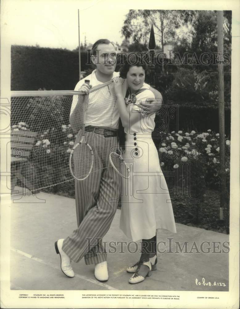 1936 Press Photo Pat and Eloise O&#39;Brien, Santa Monica, California. - mjx69270- Historic Images