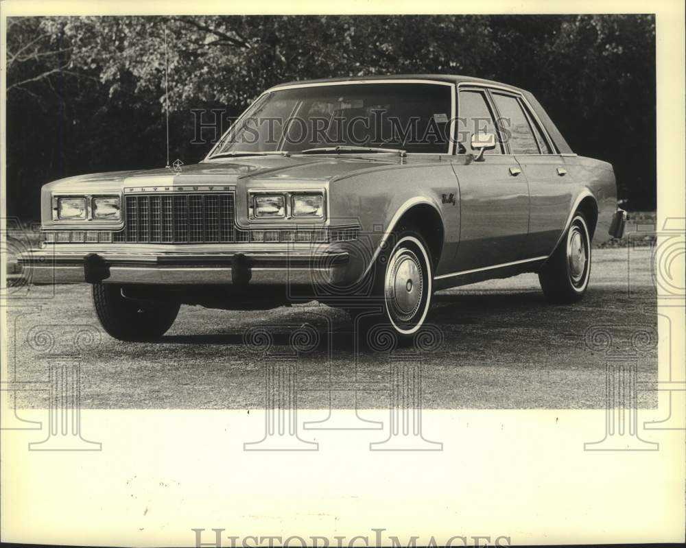 1981 Press Photo Plymouth&#39;s Downsized its Gran Fury for 1982 - mjx69889- Historic Images