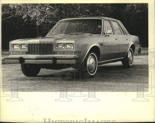 1981 Press Photo Plymouth's Downsized its Gran Fury for 1982 - mjx69889- Historic Images