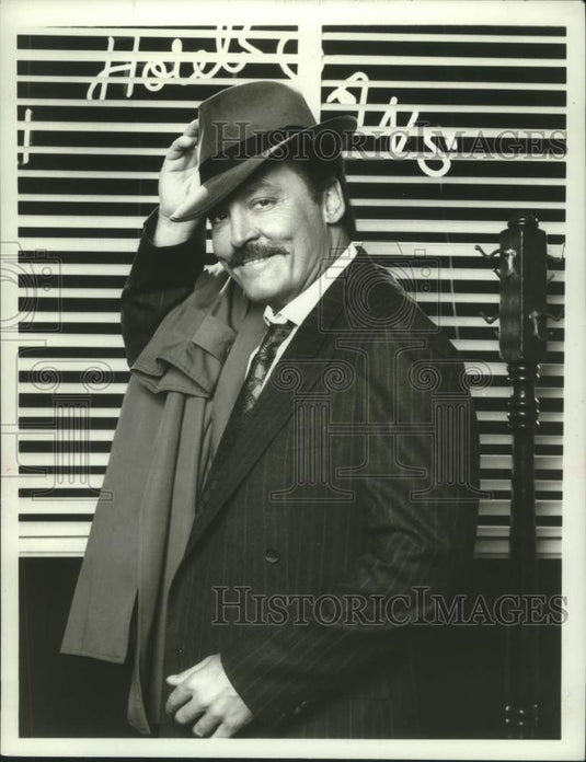 1989 Press Photo Stacy Keach stars in "Mike Hammer: Murder Takes All"- Historic Images
