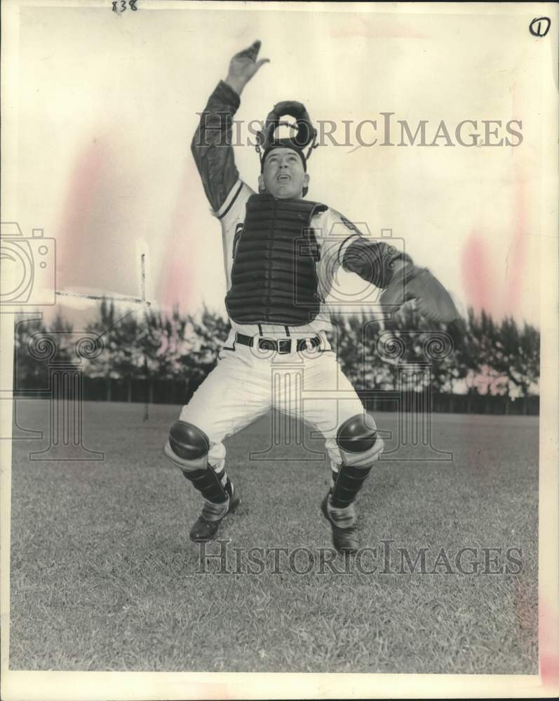 1952 Press Photo Jim Solt, a Milwaukee Brewer, at spring training in Florida- Historic Images