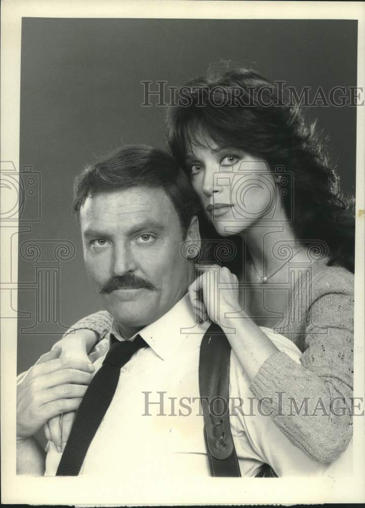 1983 Press Photo Stacy Keach and Tanya Roberts Star In &quot;Murder Me, Murder You&quot;- Historic Images